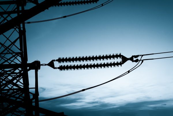 electricity high voltage pole sky