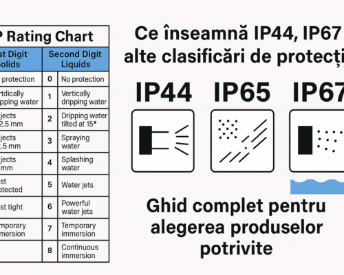 Ce înseamnă IP44, IP67 și alte clasificări de protecție?