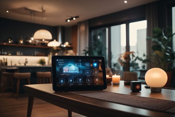 smart home interface with augmented realty iot object interior design generative ai